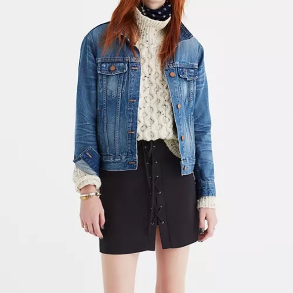 Madewell Lace up mini skirt size 6 - Picture 1 of 4